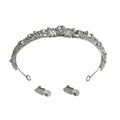 Princess Style Crystal Bridal Crown with Elegant Rhinestone Design