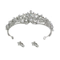 Crystal and Pearl Bridal Hair Crown with Elegant Design
