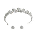 Zircon Crystal Hair Crown for Bridal and Formal Occasion Styling