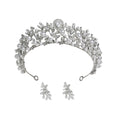 Elegant Zircon and Pearl Bridal Hair Crown for Wedding and Formal Hairstyles