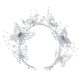 Crystal Butterfly Bridal Crown for Wedding and Special Occasion Hairstyles